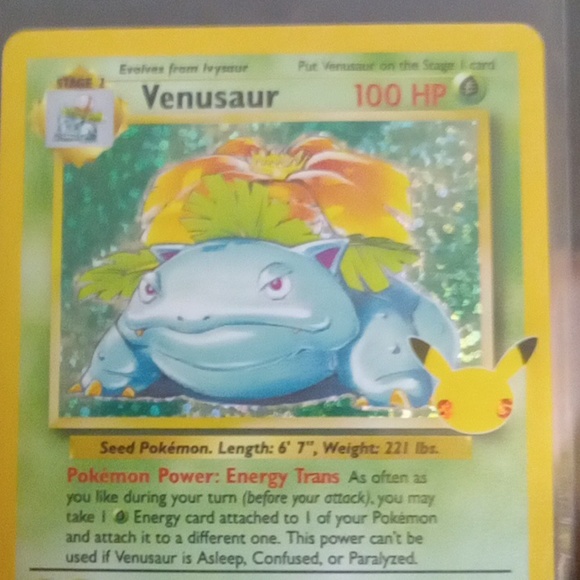 POKÉMON"Venusaur"HOLOgraphic card#15/102 CeLeBrAtIoNs set! - Picture 6 of 6